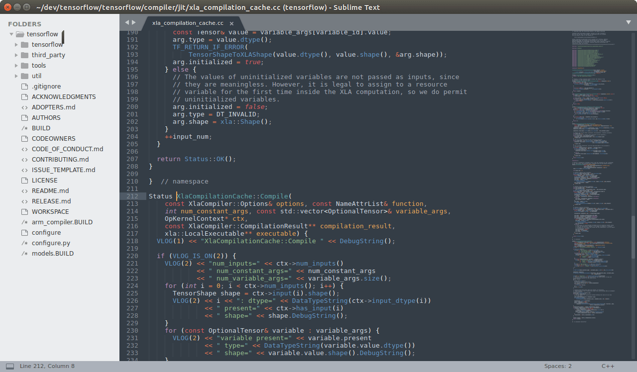 Sublime Text screenshot