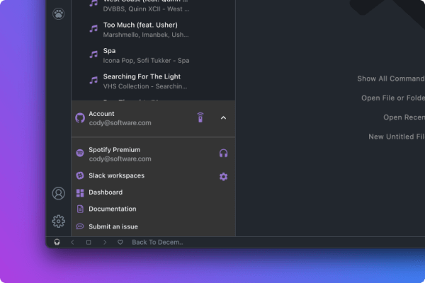 Music Time for Spotify player controls in Visual Studio Code